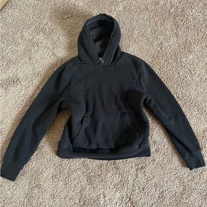 Sherpa-Lined Pullover Hoodie